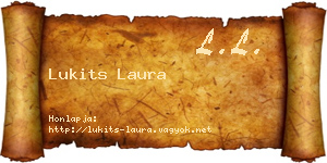 Lukits Laura névjegykártya